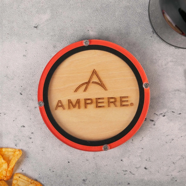 Layered, custom cut, birch wood coaster with clear acrylic top. Laser... from ASI 61966 HPG / BCG Creations