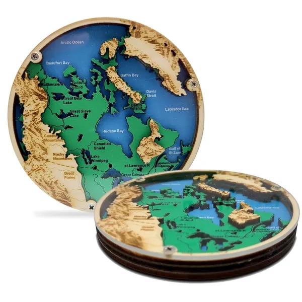 Layered, custom cut, birch wood coaster with clear acrylic top. Laser... from ASI 61966 HPG / BCG Creations