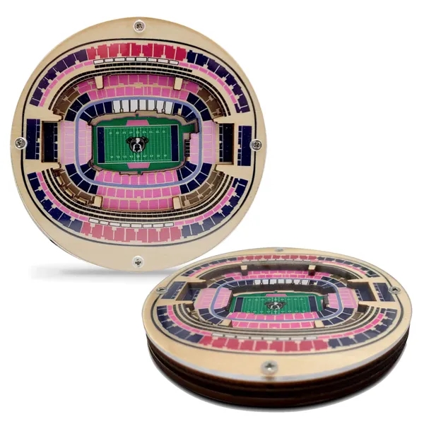 Layered, custom cut, birch wood coaster with clear acrylic top. Laser... from ASI 61966 HPG / BCG Creations