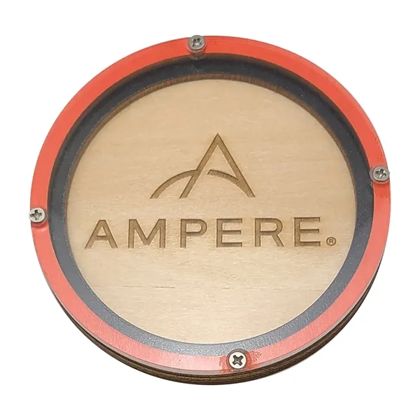 Layered, custom cut, birch wood coaster with clear acrylic top. Laser... from ASI 61966 HPG / BCG Creations