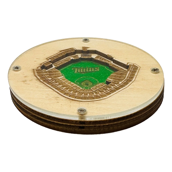 Layered, custom cut, birch wood coaster with clear acrylic top. Laser... from ASI 61966 HPG / BCG Creations