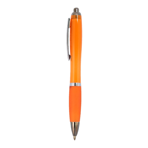Translucent retractable ballpoint pen plus 1 color silkscreen imprint on 1... from ASI 37218 Athena Promo (tm)