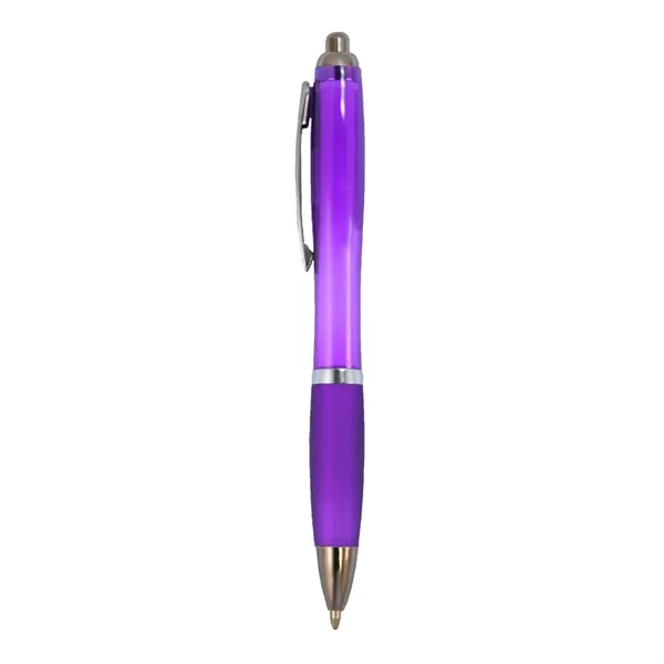 Translucent retractable ballpoint pen plus 1 color silkscreen imprint on 1... from ASI 37218 Athena Promo (tm)