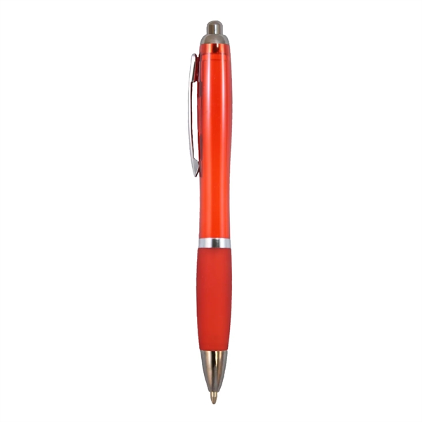 Translucent retractable ballpoint pen plus 1 color silkscreen imprint on 1... from ASI 37218 Athena Promo (tm)