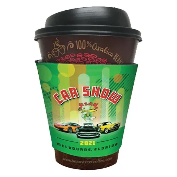 Small tapered cup fabric sleeve. 8-12 oz.... from ASI 65603 Kool Trends