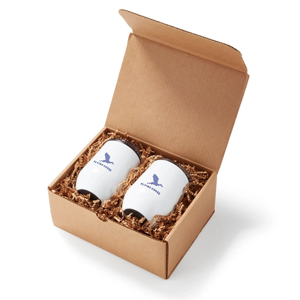 Set of two 12-ounce stainless steel wine tumblers in gift box.... from ASI 63549 Jornik Manufacturing Corp