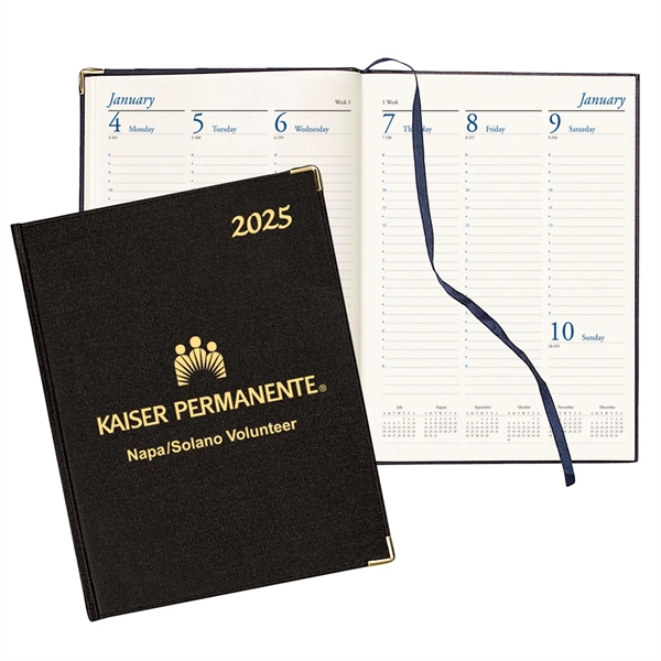 Weekly diary with durable leather like cover and metal corners, 8... from ASI 76575 Payne Publishers Inc / Payne Publishers