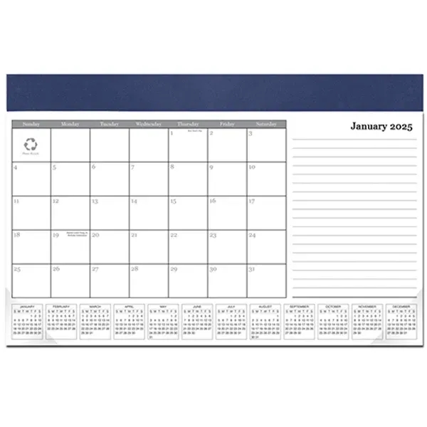 Computer station desk pad calendar with leatherette header.... from ASI 76575 Payne Publishers Inc / Payne Publishers