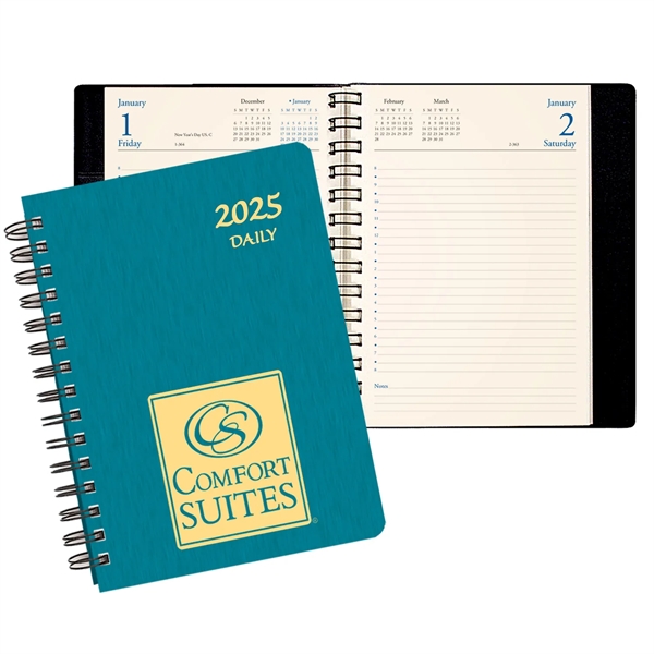 Wire bound daily diary with shimmer cover.... from ASI 76575 Payne Publishers Inc / Payne Publishers