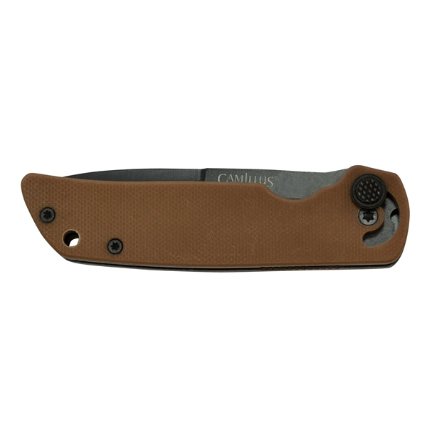 The CUDA Mini Coyote Brown 6.75" Folding Knife is a well-rounded... from ASI 46170 Compass Industries Inc