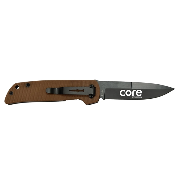 The CUDA Mini Coyote Brown 6.75" Folding Knife is a well-rounded... from ASI 46170 Compass Industries Inc