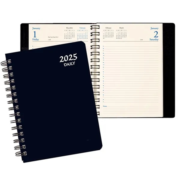 Sturdy but flexible solid black daily planner.... from ASI 76575 Payne Publishers Inc / Payne Publishers