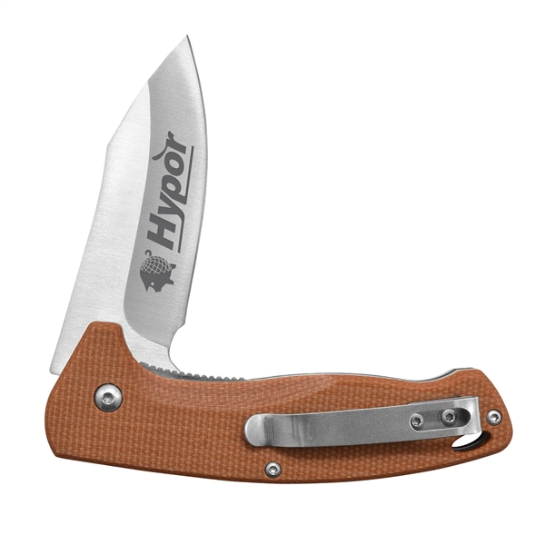 The Arvo 7.5" Assisted Open Knife features a rugged, 3" stainless... from ASI 46170 Compass Industries Inc