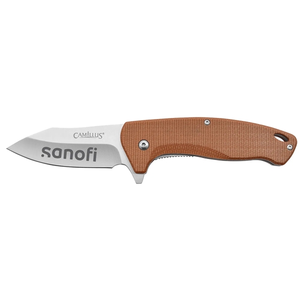The Arvo 7.5" Assisted Open Knife features a rugged, 3" stainless... from ASI 46170 Compass Industries Inc