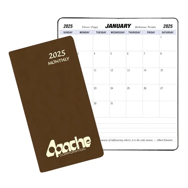 Saddle stitched monthly pocket planner with Canyon cover.... from ASI 76575 Payne Publishers Inc / Payne Publishers