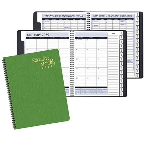 Wire-bound, monthly planner with shimmer cover.... from ASI 76575 Payne Publishers Inc / Payne Publishers