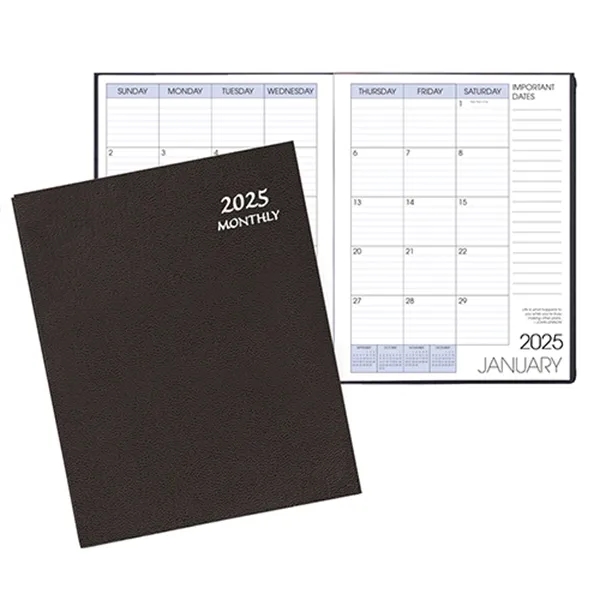 Saddle-stitched monthly desk appointment planner with leatherette cover.... from ASI 76575 Payne Publishers Inc / Payne Publishers