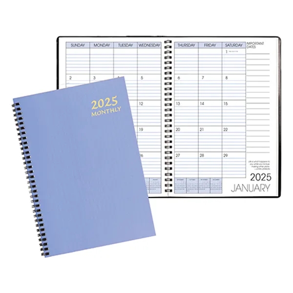 Wire bound monthly desk appointment planner with twilight cover.... from ASI 76575 Payne Publishers Inc / Payne Publishers