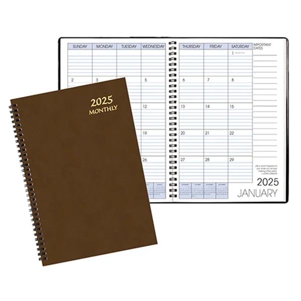 Wire-bound, monthly desk appointment planner with Canyon cover.... from ASI 76575 Payne Publishers Inc / Payne Publishers