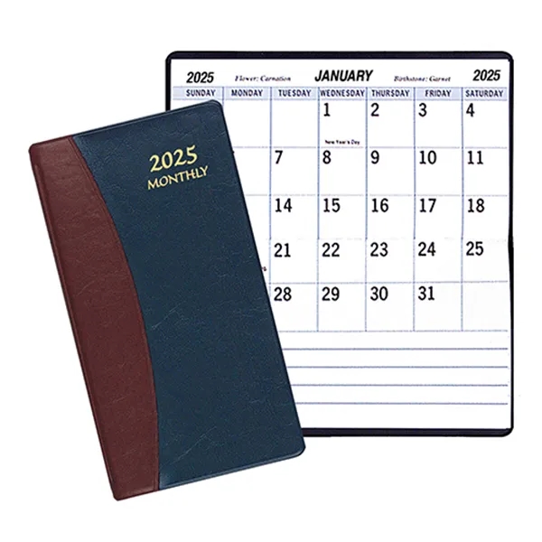 Large bold print monthly pocket planner with Carriage vinyl cover.... from ASI 76575 Payne Publishers Inc / Payne Publishers