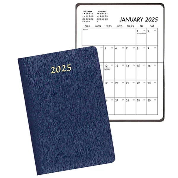 Saddle stitched pocket planner with leatherette cover.... from ASI 76575 Payne Publishers Inc / Payne Publishers