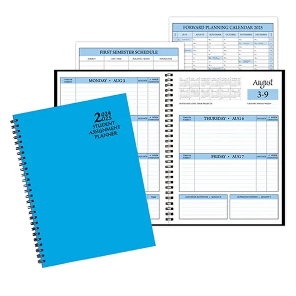 Student assignment planner with 2 full year sections and techno color... from ASI 76575 Payne Publishers Inc / Payne Publishers