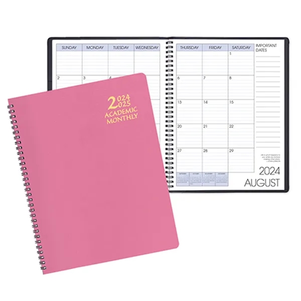 Wire bound academic monthly desk planner with twilight cover.... from ASI 76575 Payne Publishers Inc / Payne Publishers
