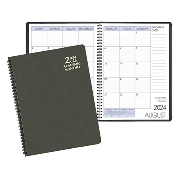 Wire bound academic monthly desk planner with canyon cover.... from ASI 76575 Payne Publishers Inc / Payne Publishers