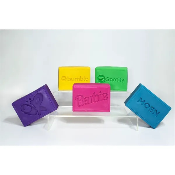 Handmade, natural soap scented and colored to order, debossed with logo.... from ASI 38850 Bath Promotions