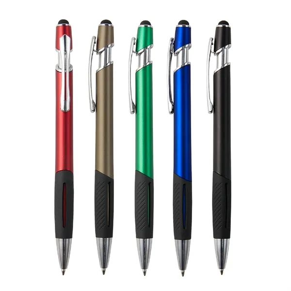 Plunger action stylus ballpoint pen plus 1 color silkscreen imprint on... from ASI 37218 Athena Promo (tm)