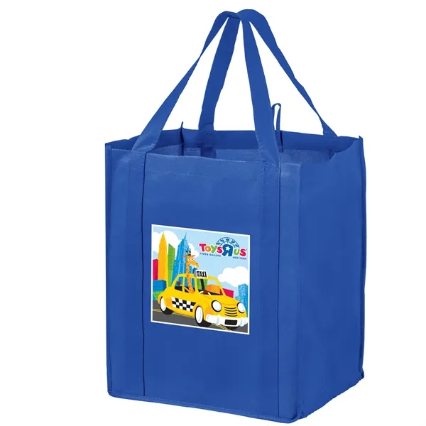 13" x 10" x 15" non-woven polypropylene wine and grocery tote... from ASI 35290 American Ad Bag Co