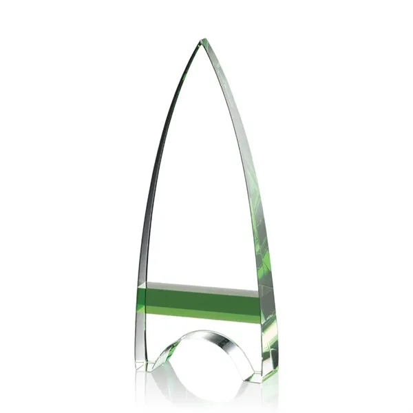 Our tapered arrowhead Optical Crystal tower is inlaid with Emerald Optical... from ASI 84592 St Regis Group / St Regis