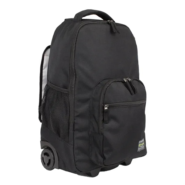21"H x 13.5"W x 10"G wheeled backpack with adjustable straps, telescoping... from ASI 37980 Bagworld