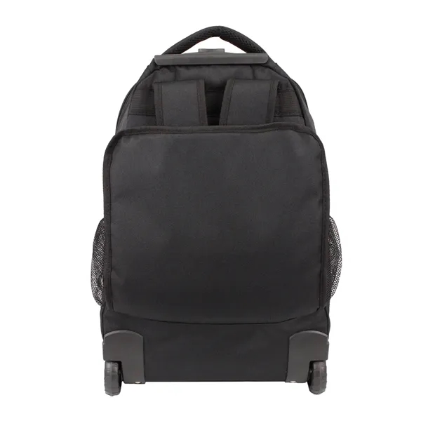 21"H x 13.5"W x 10"G wheeled backpack with adjustable straps, telescoping... from ASI 37980 Bagworld