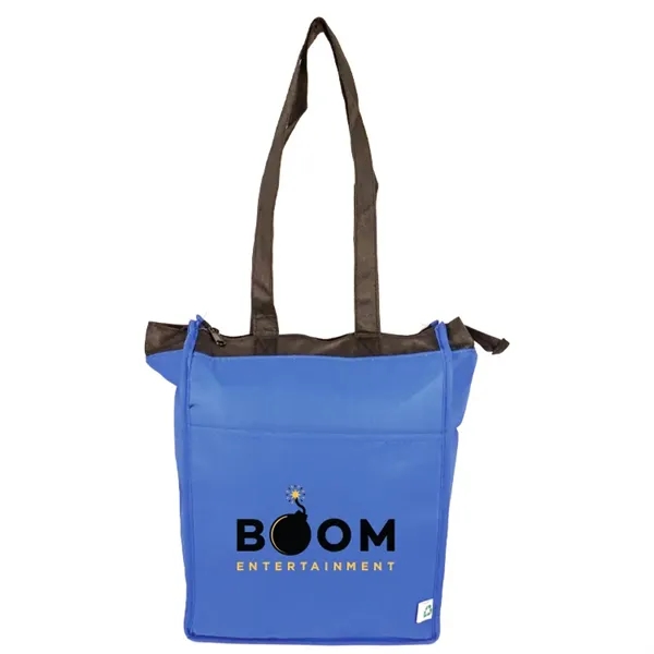 Hot/cold lunch cooler: foil lining, secure zipper, 25-inch handles, 90+ GSM... from ASI 67557 LimeLight Ent