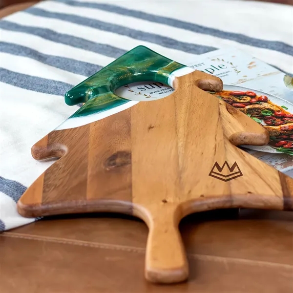 Celebrate the holidays in style with this handcrafted Christmas tree charcuterie... from ASI 93986 Visions/Awardcraft