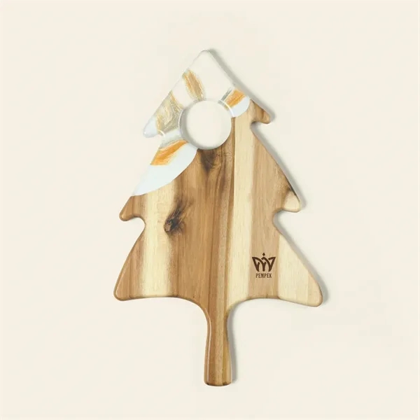 Celebrate the holidays in style with this handcrafted Christmas tree charcuterie... from ASI 93986 Visions/Awardcraft