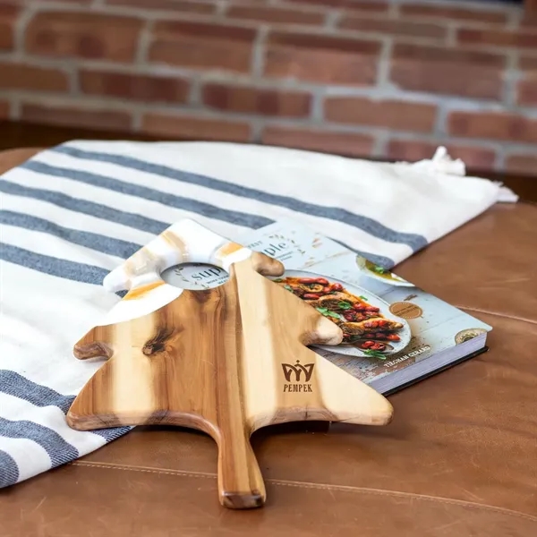 Celebrate the holidays in style with this handcrafted Christmas tree charcuterie... from ASI 93986 Visions/Awardcraft