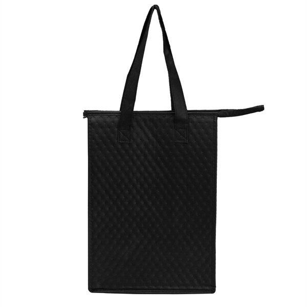 Reusable tote bag with zipper closure, thermal lining, reinforced bottom panel... from ASI 39552 BEL Promo