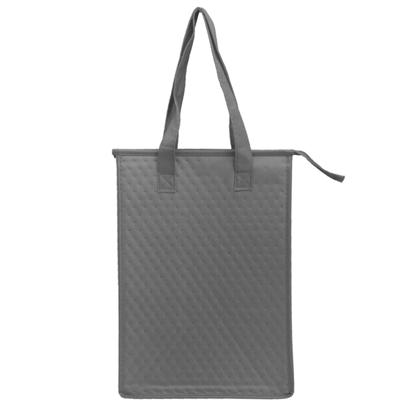 Reusable tote bag with zipper closure, thermal lining, reinforced bottom panel... from ASI 39552 BEL Promo