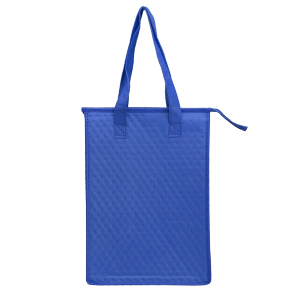 Reusable tote bag with zipper closure, thermal lining, reinforced bottom panel... from ASI 39552 BEL Promo