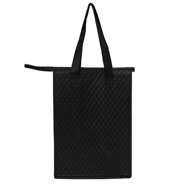 Reusable tote bag with zipper closure, thermal lining, reinforced bottom panel... from ASI 39552 BEL Promo