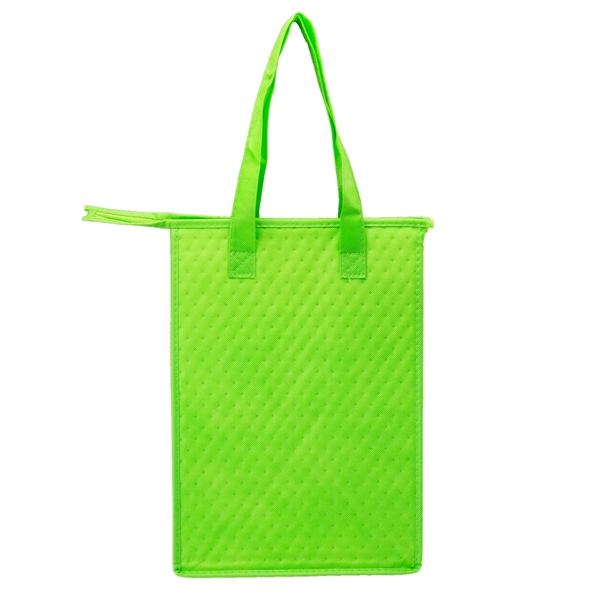 Reusable tote bag with zipper closure, thermal lining, reinforced bottom panel... from ASI 39552 BEL Promo