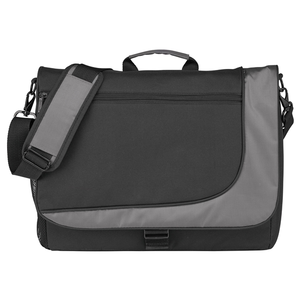Messenger bag with padded interior laptop compartment that fits most 17... from ASI 86565 Seville Gear