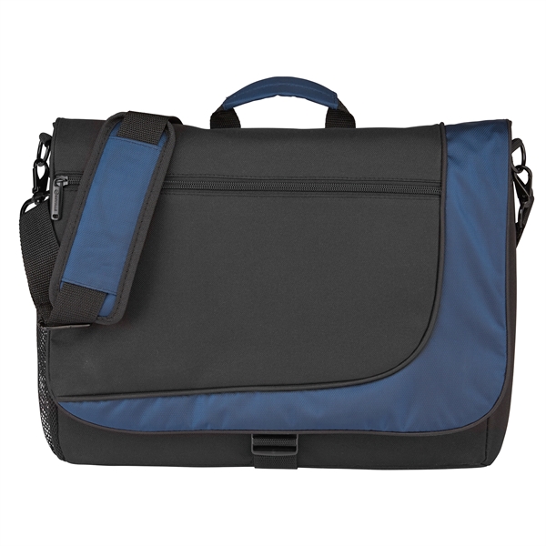 Messenger bag with padded interior laptop compartment that fits most 17... from ASI 86565 Seville Gear