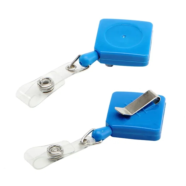 Retractable diamond shape badge reel with epoxy dome on 1 location... from ASI 37218 Athena Promo (tm)