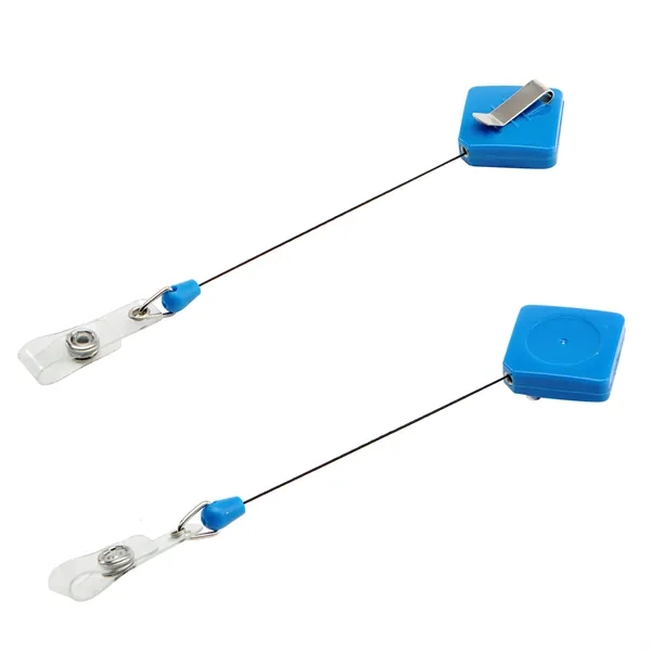 Retractable diamond shape badge reel with epoxy dome on 1 location... from ASI 37218 Athena Promo (tm)