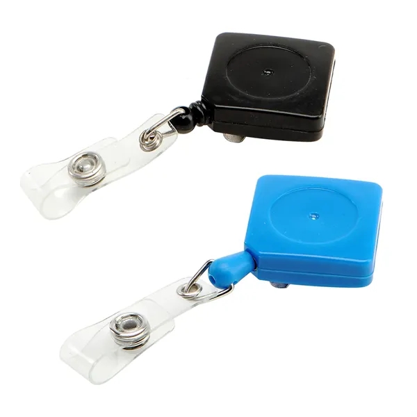 Retractable diamond shape badge reel with epoxy dome on 1 location... from ASI 37218 Athena Promo (tm)