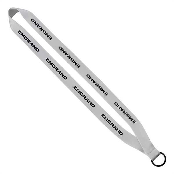 3/4" x 16" polyester sewn lanyard with a silver split key... from ASI 88060 Snugz/USA Inc / SnugZ USA®