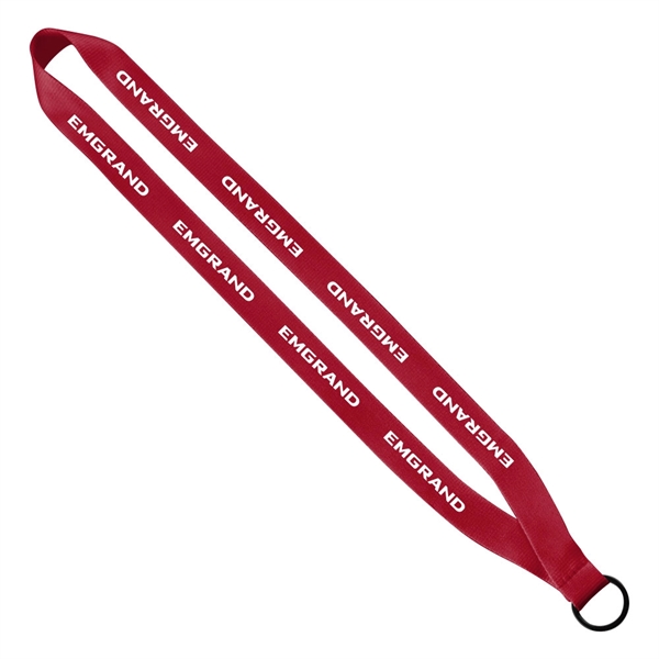 3/4" x 16" polyester sewn lanyard with a silver split key... from ASI 88060 Snugz/USA Inc / SnugZ USA®